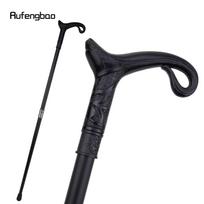 Juodos prabangios kreivės linijos tipas vaikščiojimo lazda, madinga, dekoratyvinė lazda Gentleman Elegant Cosplay lazdelės rankenėlė Crosier 93 cm juoda