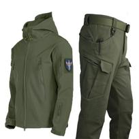 Lauko Tactical Soft Shell Žvejybos drabužiai Vyriški kostiumai žiemai Lauke Stovyklavietės Drabužiai Neperšlampami Vėjo nepraleidžiantys Kelnės šiltai S
