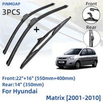 Skirta Hyundai Matrix 2001-2010 Priekinių galinių valytuvų peiliai Šepečiai Pjovimo priedai J Kablys 2002 2003 2004 2005 2006 2007 2008 2009 m.