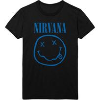Nirvana Mėlynas Logotipas Unisex Marškinėliai S