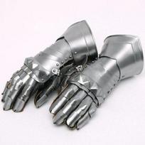 Viduramžių riterių šarvai pirštinės kario pirštinės Kovos pirštinės Metalinės pirštinės Viduramžių platėjantys rankogaliai pirštinės Metalinės pirštinės Helovino dovana