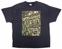 „System Of A Down Vintage Heavy Metal Cartoon“ 1990-ųjų 2000S Nu Rock unisex marškinėliai S