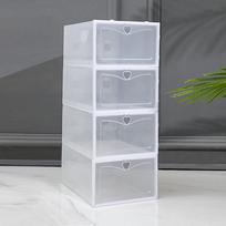 1vnt permatomo plastiko batų laikymo dėžutė Men's style33*23*13cm skaidri