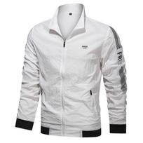 Summer men's sunscreen outdoor leisure thin section breathable stand-up collar thin jacket M žalia