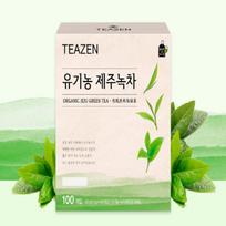 Teazen Korėjietiška ekologiška žalioji arbata iš Jeju 1,2g x 100 vnt. beige