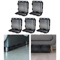 5 dalių lovos blokavimo lenta apačioje, užtvaras po sofa, blokuojanti tvora black