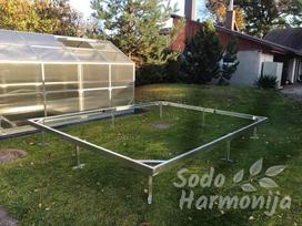 Cinkuoto plieno pamatas 3,04 m pločio 3,04x10m.