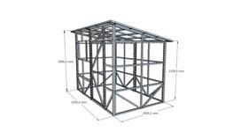 Sandėliukas 2 x 3,2 m (Konstrukcija)