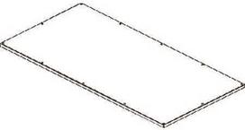 CUBIC Dangtis, 4 x 8 moduliai, 758 x 1526 mm plotis x aukštis