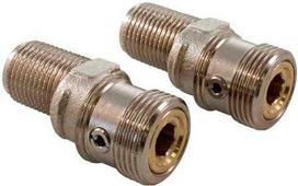 Oras ekscentrinis įleidimo angos gabalas su rutuliniu uždarymu - 3/4" x 1/2" - ilgis 60 mm su 10 mm ekscentrine spyruokle