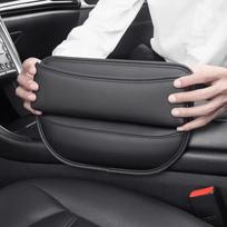 Universali automobilio sėdynės plyšio saugojimo dėžė, automatinė sėdynės tarpas, šoninė kišenė, skirta piniginei, telefono laikikliui, rankinio telefono lizdas, automobilio salono priedai juoda