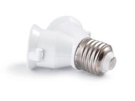 LED lemputės adapteris - adapteris iš E27 lizdo į dvigubą E27 lizdą