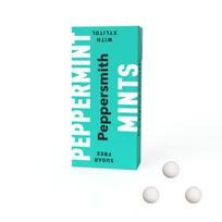 Mėtų skonio saldainiai Peppersmith su ksilitoliu, 25 vnt.