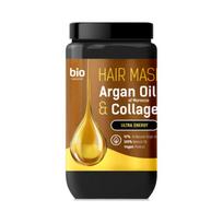 BIO NATURELL Argan Oil of Morocco & Collagen plauku kauke, 946 ml