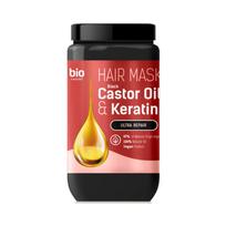 BIO NATURELL Black Castor Oil & Keratin Plauku kauke, 946 ml