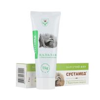 Gelis+biobalzamas kūnui SUSTAMED, su barsuko taukais, 75g