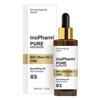 INOPHARM PURE ELEMENTS Veido ir kaklo aliejus su CBD ir alyvuogiu bioaliejumi, 30 ml