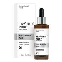 INOPHARM, veido serumas šveitiklis su 20% glikolio rūgštimi, 30 ml