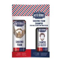 MISTER GROOMER RINKINYS Skutimosi putos, 250 ml + Sampunas plaukams, barzdai ir usams, 200 ml