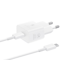 Samsung EP-T2510XWEGEU USB-C 25W + USB-C Cable 1m, White