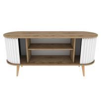 TV staliukas Kalune Design Stor, rudas/baltas