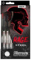 Smiginio strėlyčių komplektas Harrows Darts Steeltip Rage, 3x23g