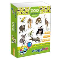 Edukacinis magnetukų rinkinys Magdum Zoo, 19 vnt.