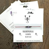 Sėkmės-apsaugos apyrankė Skorpiono ženklui