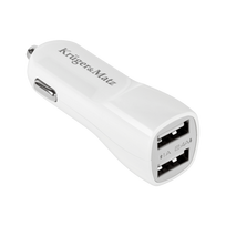 Kruger&Matz 2xUSB 2400 mA automobilinis įkroviklis