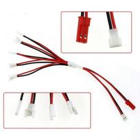 3.7 V 1-in-5 įkroviklio laidas (Molex 51005 kištukas), skirtas Sym ir Walker mini dronams