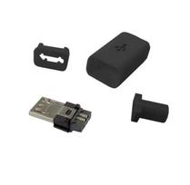 B tipo mikro USB kištukas - su dangteliu - pritvirtintas prie laido