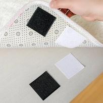 Lipni Velcro tvirtinimui 50x50mm - juoda - 5 vnt - lipni juosta