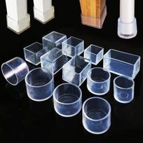 Apsauginiai užvalkalai baldų kojoms - apvalūs 18mm - 4 vnt - Silikoninis užvalkalas kojoms