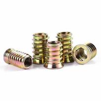 Dvigubo sriegio medinė jungtis M4x10mm - 10 vnt - Baldų skirtukas - Varžtas - Veržlė