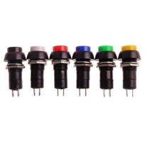 PBS-11B mygtukas – 250V 3A – monostabilus – apvalus – žalias