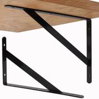 Lentynos atrama 250x160mm - juoda - metalinė Atrama - Rankena