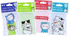 Lipnūs lapeliai M&G SO MANY CATS, 76x51 mm, 100 l., 4 rūšių - Nėra Autoriaus