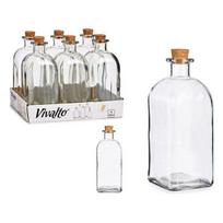 Stiklinis butelis Vivalto Skaidrus Kamštis stiklas (1000 ml)