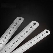 Metalinė liniuotė 20 cm - 8 coliai - 0.3 mm - dvipusė - tiksli