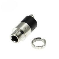 3.5 mm ausinių lizdas, prisukamas, sidabrinis PJ-392