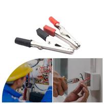 Laboratorinis krokodilo segtukas - NH029 - neizoliuotas - juodas - 51mm