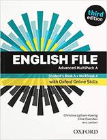 English File Advanced Student's Book/Workbook MultiPack A with Oxford Online Skills (vadovėlis ir pratybos,3rd edition)