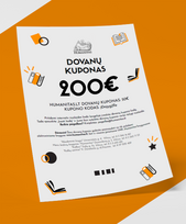 Dovanų kuponas  (200 Eurų)