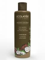 ECOLATIER Maitinamasis ir atstatomasis plaukų balzamas su kokosų aliejumi, 250 ml