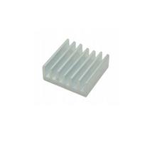 Ekstruzinis aliuminio radiatorius su klijais - 14x14x6mm sidabras - aušinimo radiatorius - tipas B