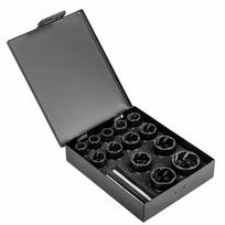 Smūginių galvučių rinkinys sugadintiems varžtams 9-27mm, 3/8″, 1/2″, 15vnt