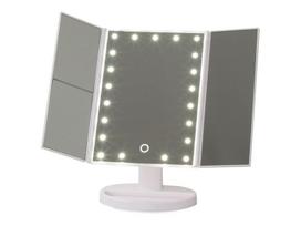 Kosmetinis veidrodis su LED apšvietimu makiažui, baltas