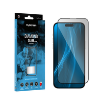 MyScreen DIAMOND GLASS LITE edge FULL GLUE juodas apsauginis stiklas Apple iPhone 15 Pro Max 6.7"