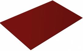 Lygus cinkuoto plieno lakštas, dengtas poliesteriu ir dengtas apsaugine plevele, RAL 8017 (šokoladinė spalva). 1,25m x 2m (2,5m²)