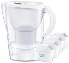 Marella XL 3.5l filter jug + 4 cartridges PRO Pure Performance cartridges White